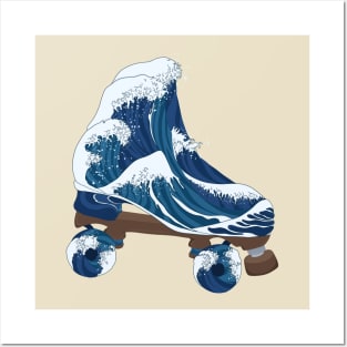 The Great Wave Skate Posters and Art